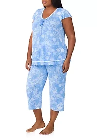 Plus Printed Pajama Set