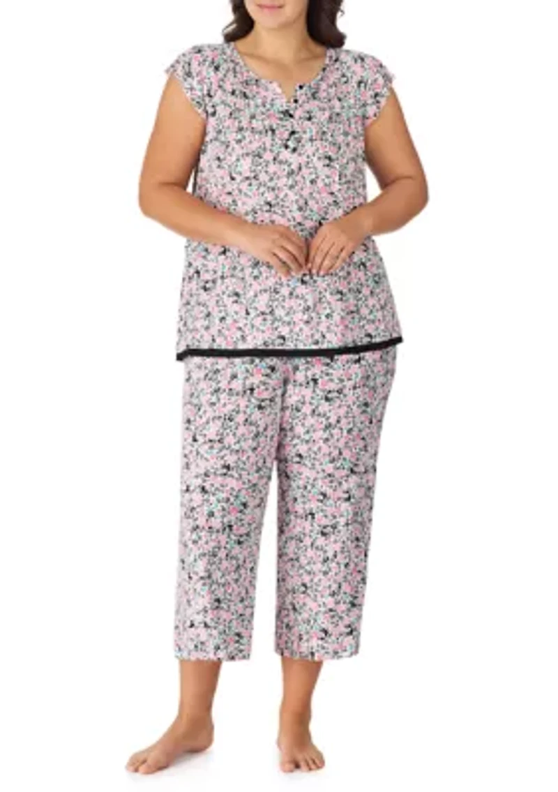 Plus Printed Pajama Set
