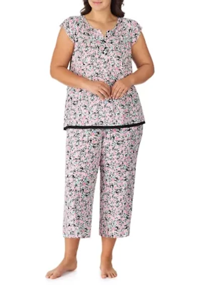 Plus Printed Pajama Set