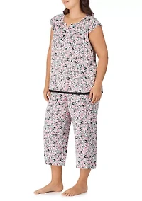 Plus Printed Pajama Set