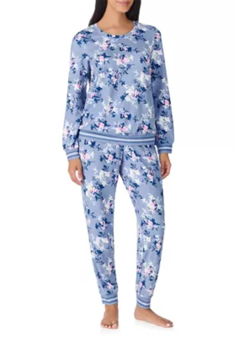 Women's Long Sleeve Jogger Pajama Set
