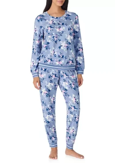 Women's Long Sleeve Jogger Pajama Set
