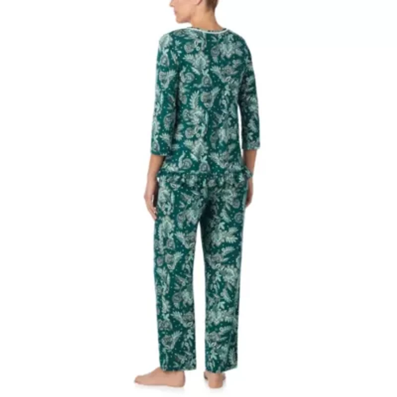 3/4 SLEEVE LONG PAJAMA SET