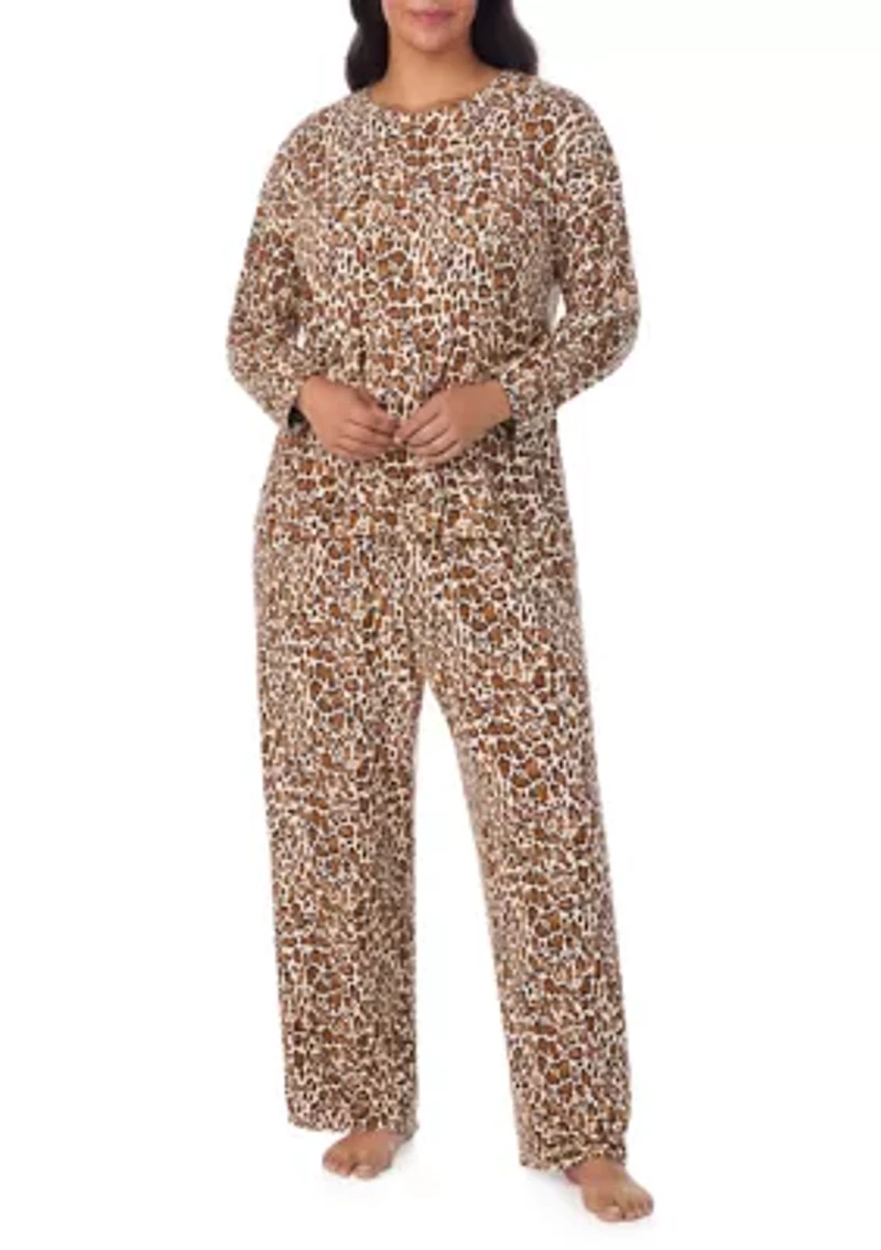 Plus Long Sleeve Pajama Set