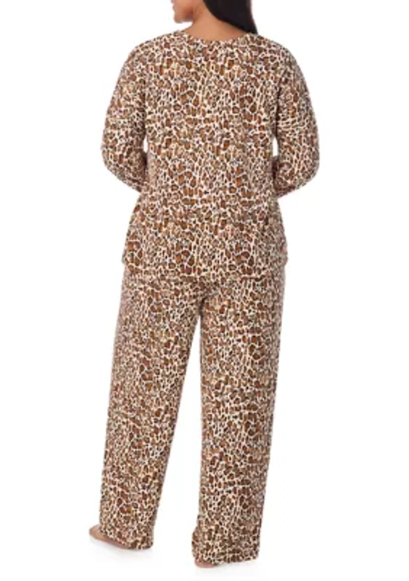 Plus Long Sleeve Pajama Set
