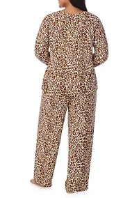 Plus Long Sleeve Pajama Set