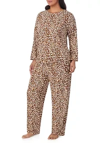 Plus Long Sleeve Pajama Set