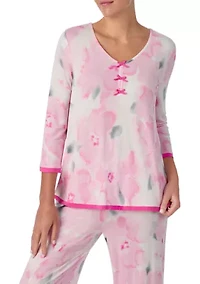 Three-Quarter Sleeve and Ankle Pant Sleep Set