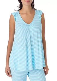 Women's Short Sleeve Top and Cropped Pants Set