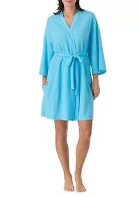 Women's Waffle Short Robe