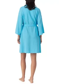 Women's Waffle Short Robe