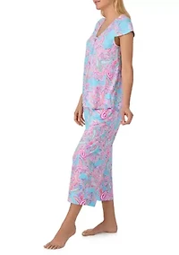 Women's V-Neck and Pants Pajama Set