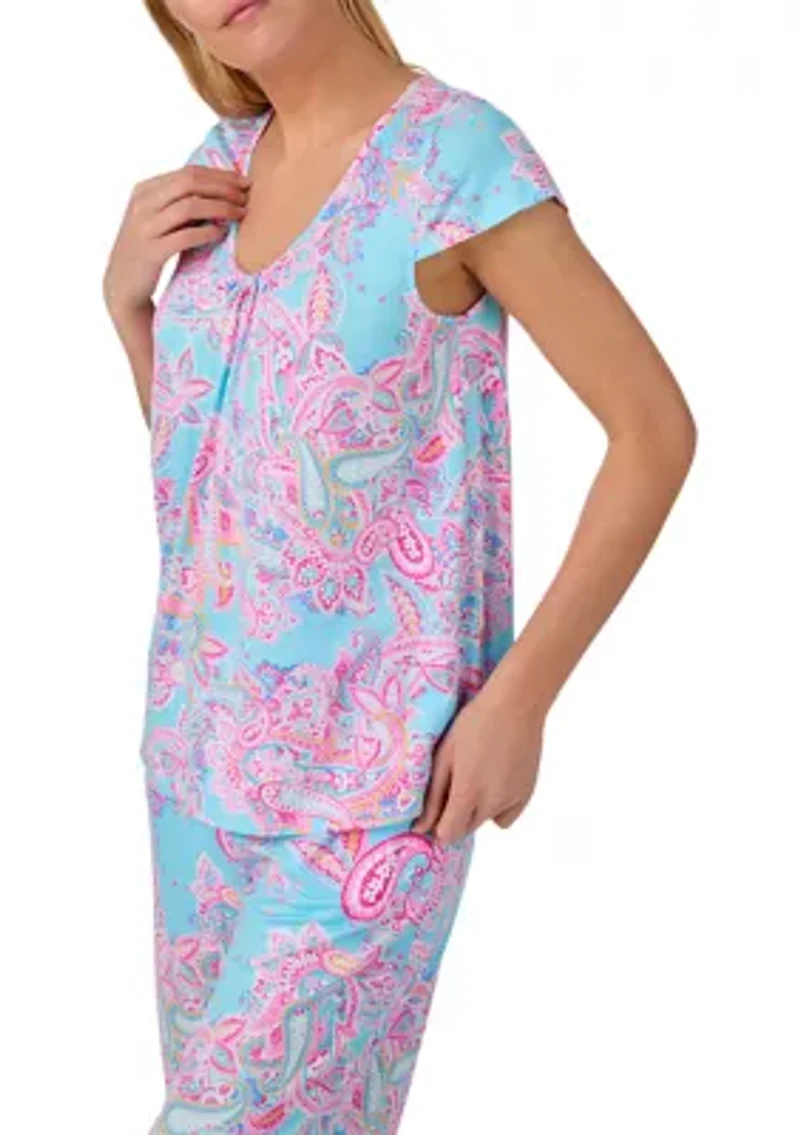 Women's V-Neck and Pants Pajama Set