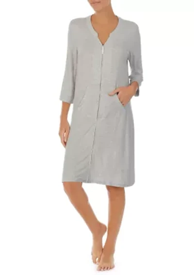 3/4 Sleeve Zip Robe