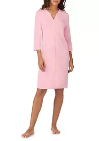 3/4 Sleeve Zip Robe