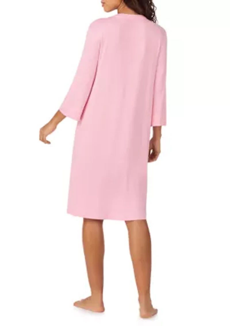 3/4 Sleeve Zip Robe