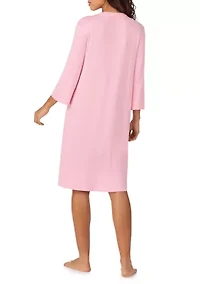 3/4 Sleeve Zip Robe