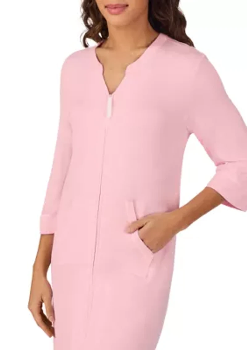3/4 Sleeve Zip Robe