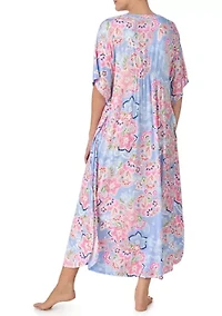 Women's Short Sleeve Long Caftan