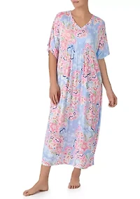 Women's Short Sleeve Long Caftan