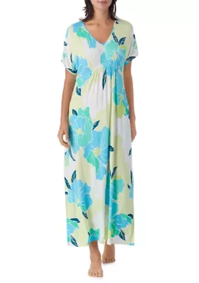 Women's Short Sleeve Long Tunic Nightgown