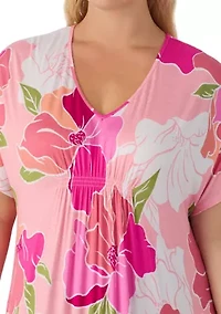 Plus Short Sleeve Long Tunic