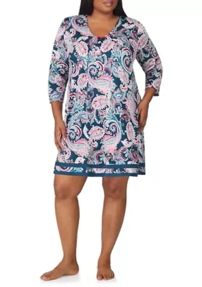 Plus Printed Nightgown