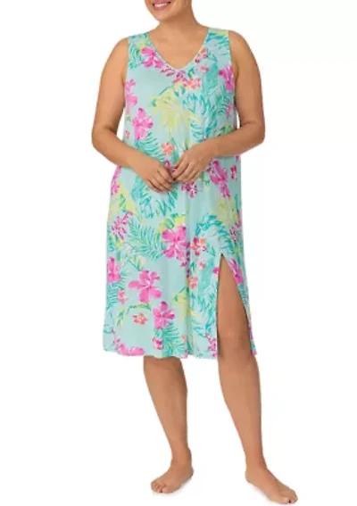 Plus Midi Gown with Soft Bra