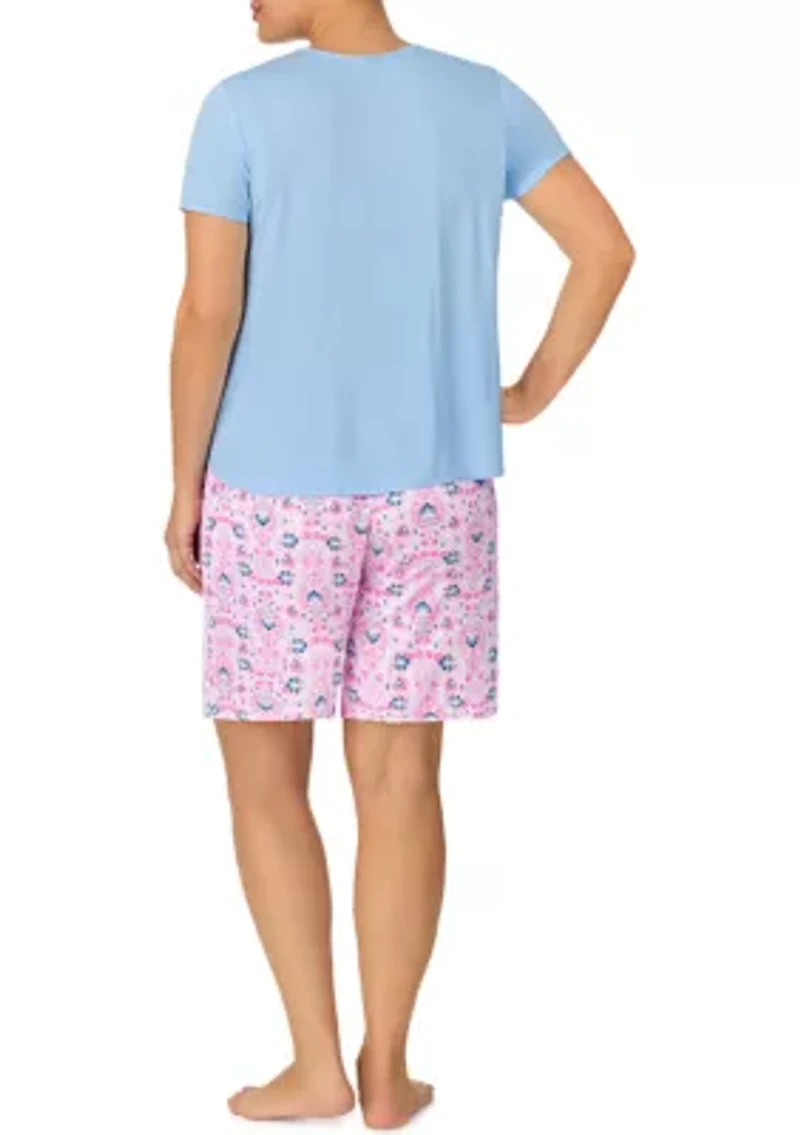 Plus Printed Pajama Set
