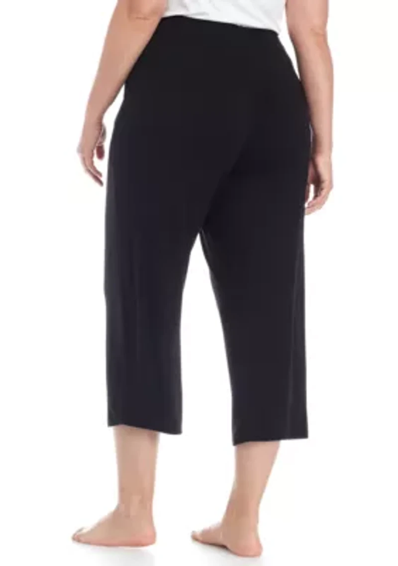 Plus Drawstring Lounge Capri