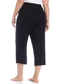 Plus Drawstring Lounge Capri