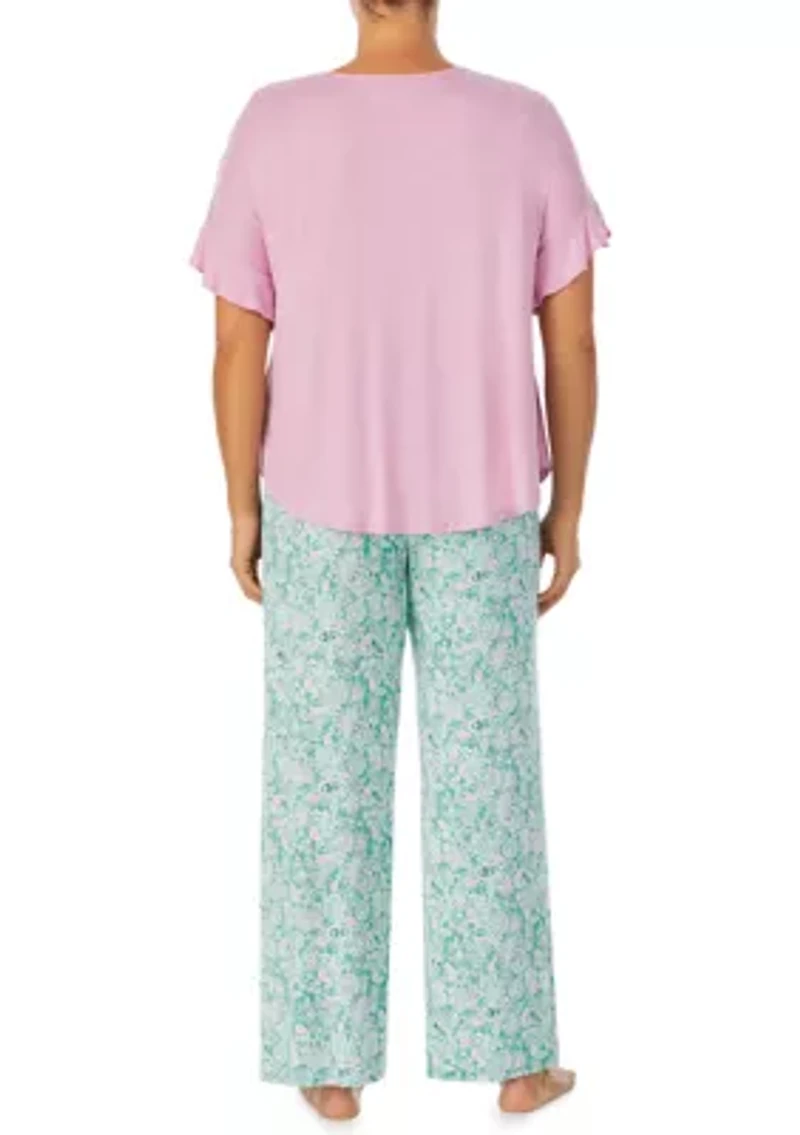Plus Short Sleeve PJ Set