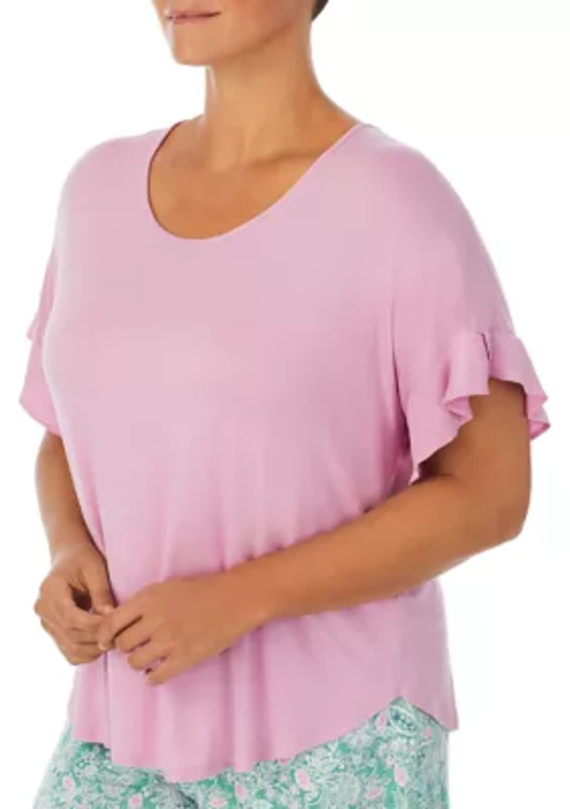 Plus Short Sleeve PJ Set
