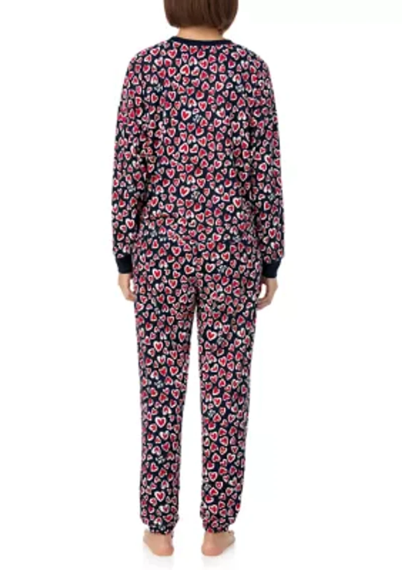 Long Sleeve Top and Joggers Pajama Set