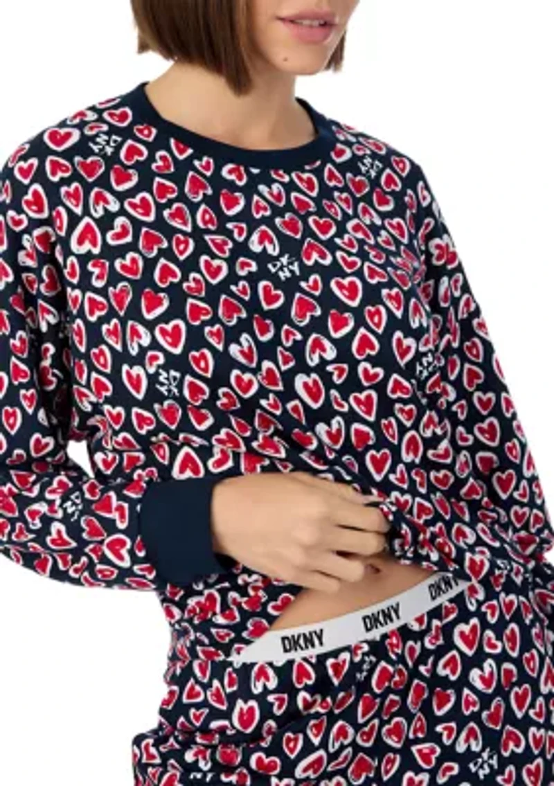 Long Sleeve Top and Joggers Pajama Set