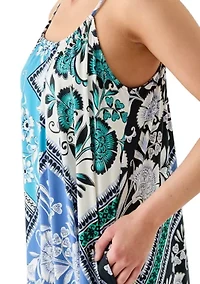 Women's Printed Knit Midi Nightgown