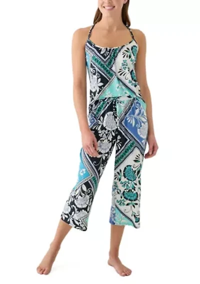 Women's Printed Knit Pajama Set
