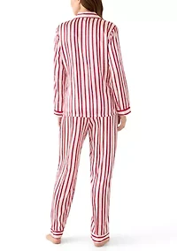 Women's Festive Satin Pajama Set