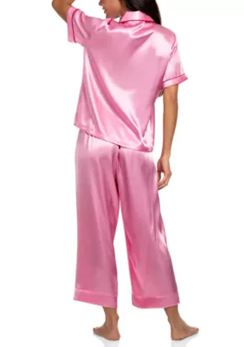 Solid Notch Pajama Set