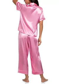Solid Notch Pajama Set