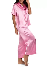 Solid Notch Pajama Set
