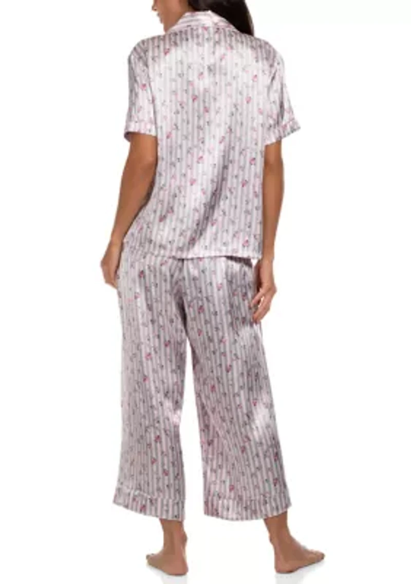 Sweet Stripe Notch Pajama Set