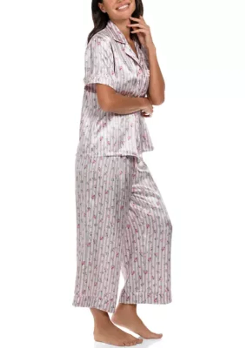 Sweet Stripe Notch Pajama Set
