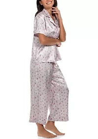 Sweet Stripe Notch Pajama Set