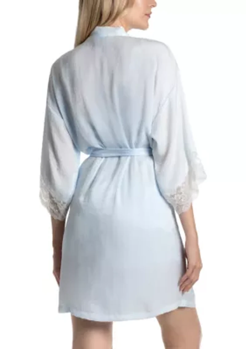 Satin Wrapper Robe