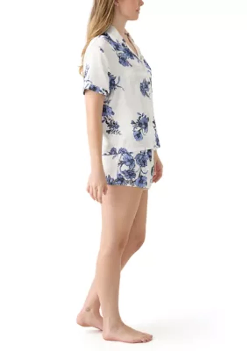 Floral  Satin Pajama Set