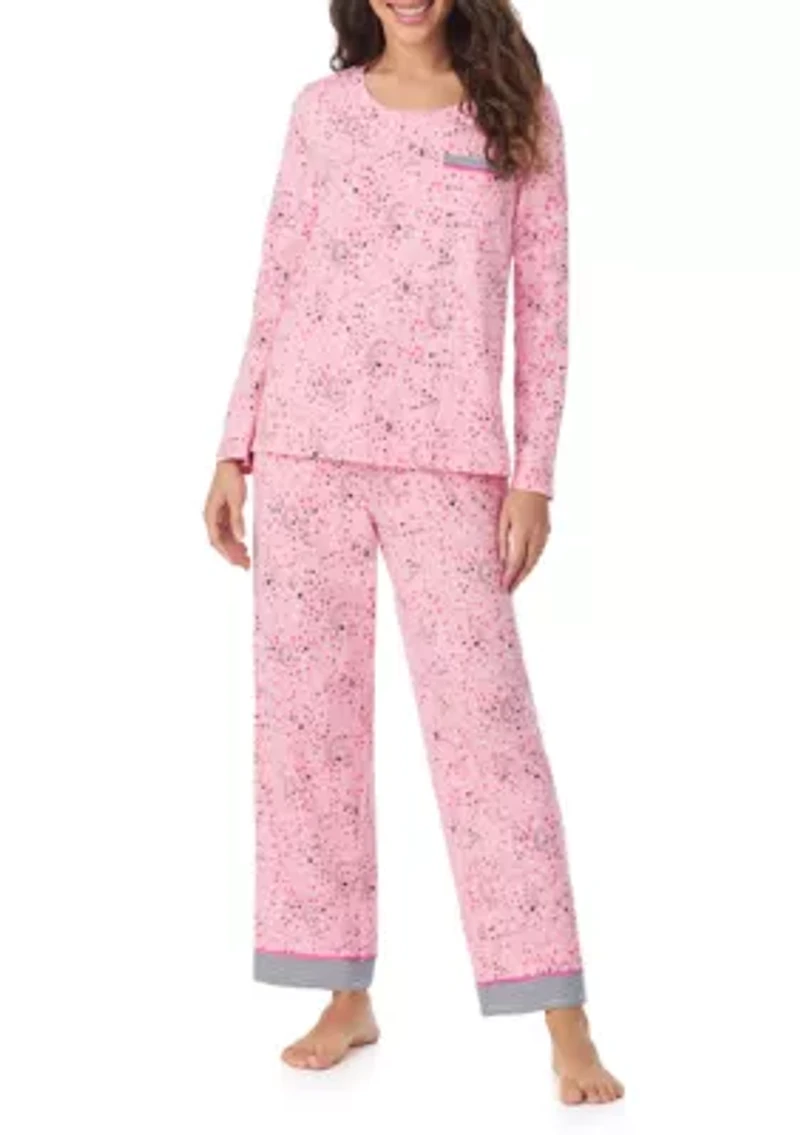 Long Sleeve Top and Pants Pajama Set