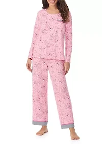 Long Sleeve Top and Pants Pajama Set