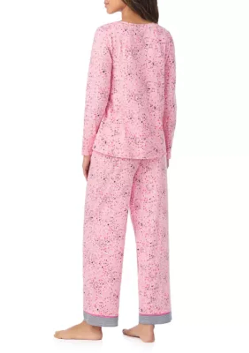 Long Sleeve Top and Pants Pajama Set