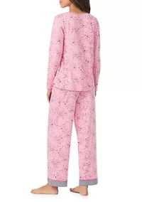 Long Sleeve Top and Pants Pajama Set